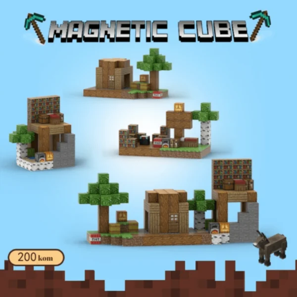Magnetne Kocke (Cubes) M - Minecraft (200)
