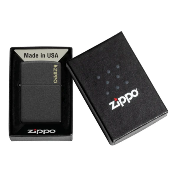 ZIPPO Upaljač Classic Black Crackle® Zippo Logo 236ZL