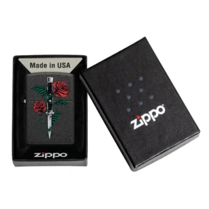 Zippo Upaljač Rose Dagger Tattoo Design 49778