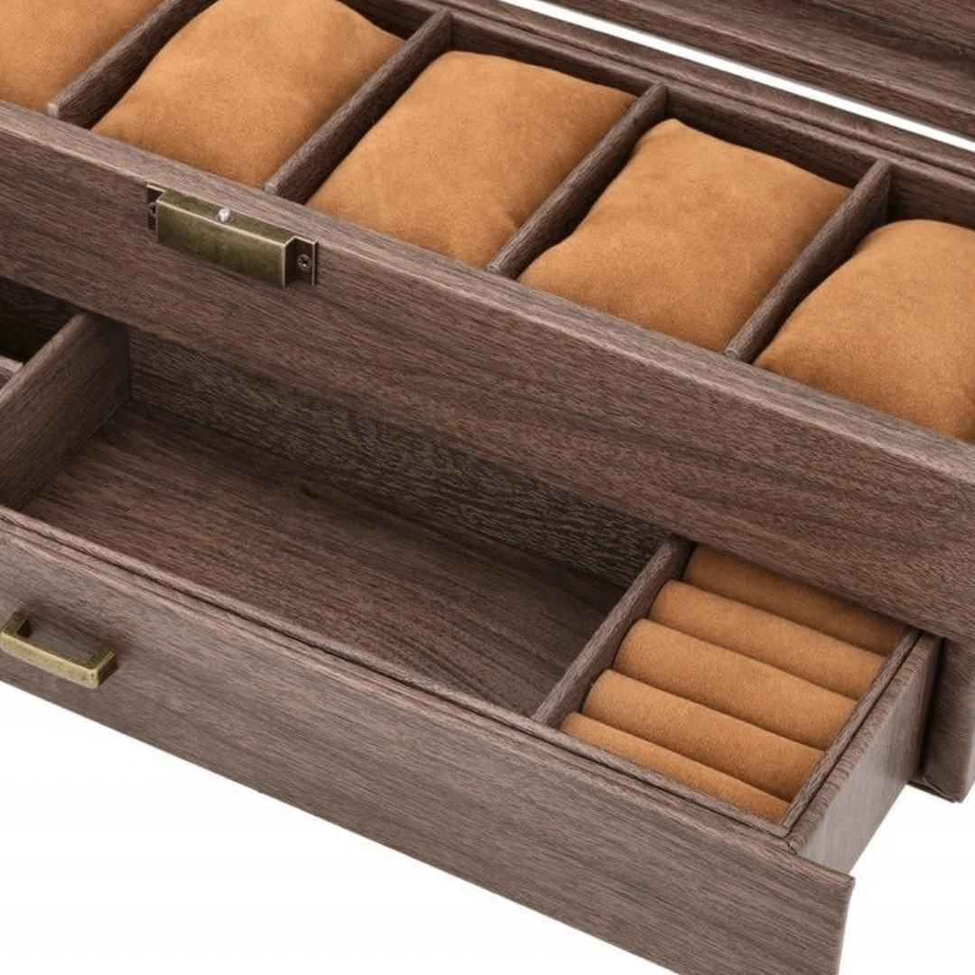 Kutija za satove i nakit Mocca 6 - 2 Nivoa 1 Kutija za satove i nakit Mocca 6 - 2 Nivoa