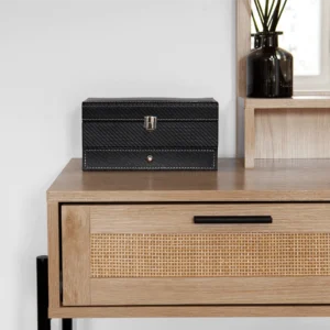 Kutija za satove i nakit Carbon 4 - 2 Nivoa