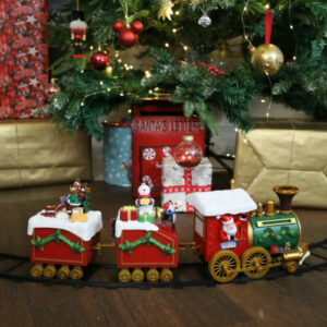 Novogodišnja dekoracija - Voz sa šinama