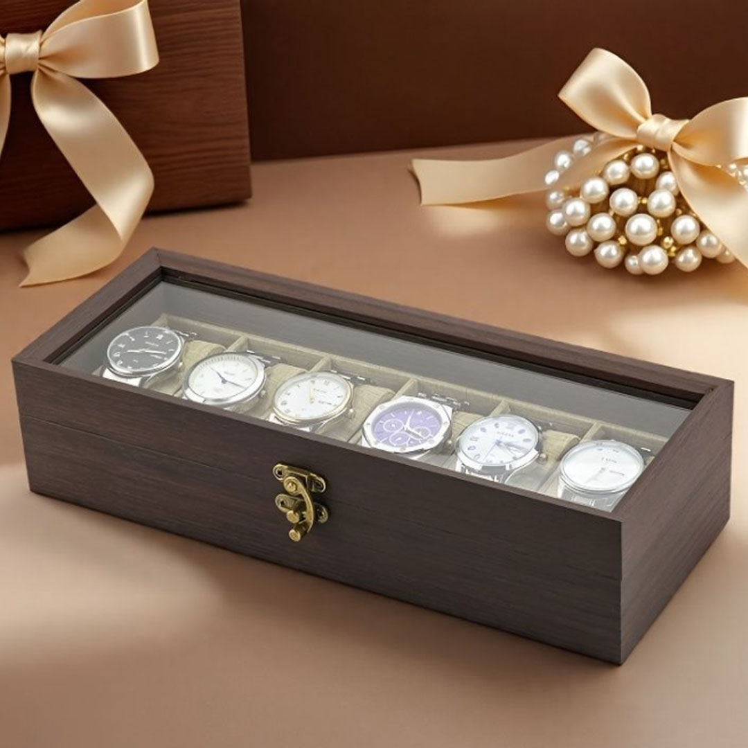 Kutija za satove drvena 6 3 Kutija za satove drvena 6