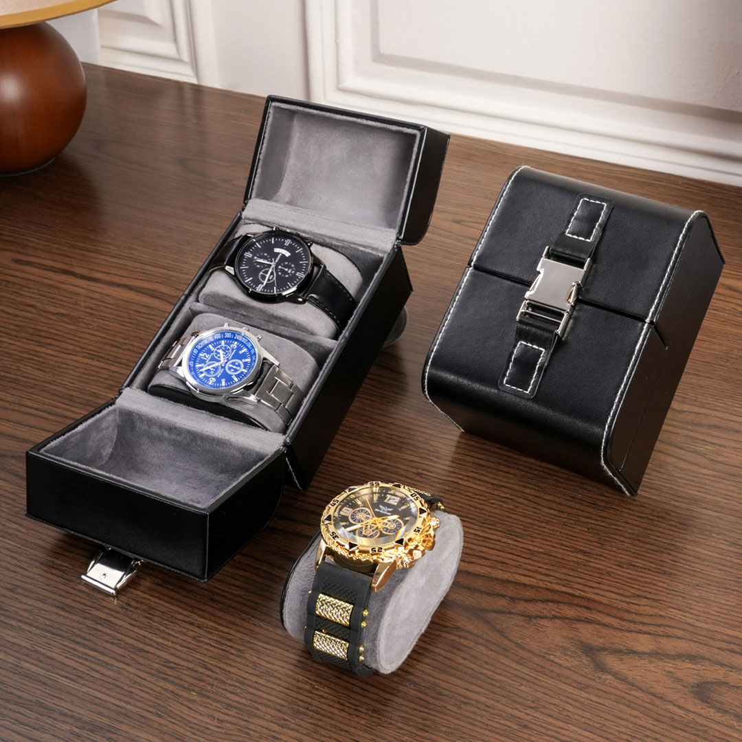 Putna kutija za satove – Black Duo 3 Putna kutija za satove – Black Duo