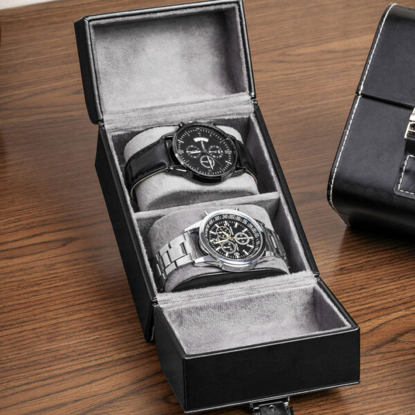 Putna kutija za satove – Black Duo 4 Putna kutija za satove – Black Duo