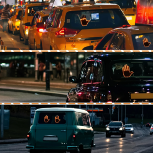 LED displej ruka za auto