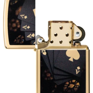 Zippo Lucky Aces High Polish Brass 47141