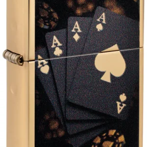 Zippo Lucky Aces High Polish Brass 47141