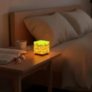 Šah magnetni od maslinovog drveta M 7 Lampa – Minecraft blokovi